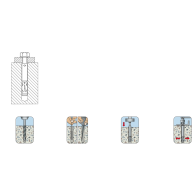 Kotwienie z gwintem wewnętrznym FAZ-IG M10