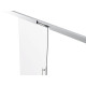 Zestaw montażowy do drzwi przesuwnych aluminiowy anodowany, 8-12 mm szkło, L3000 mm, samozamykacz