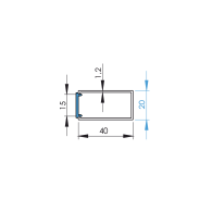 Dyfuzor do profilu LED, mleczny