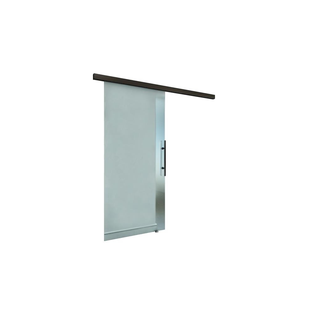 Okucia - Drzwi przesuwne - listwy, 2x wytłumione, czarne