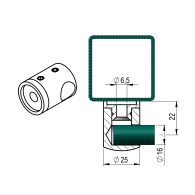 Prawy uchwyt wlewu paliwa