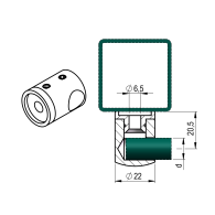 Prawy uchwyt wlewu paliwa