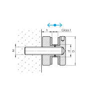 Uchwyt wlewu szklanego