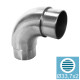 Kolano poręczy ze stali nierdzewnej AISI 304 do rur D33,7x2,0 mm, szlifowane