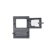 Drzwiczki żeliwne kuchenne DPK8W 375x275 z szybką, H1631 - Domabau.pl