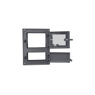 Drzwiczki żeliwne kuchenne DPK8W 375x275 z szybką, H1631 - Domabau.pl