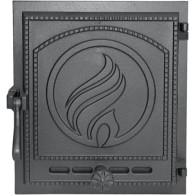 Drzwiczki żeliwne Płomień 370x330, H1623 - Domabau.pl