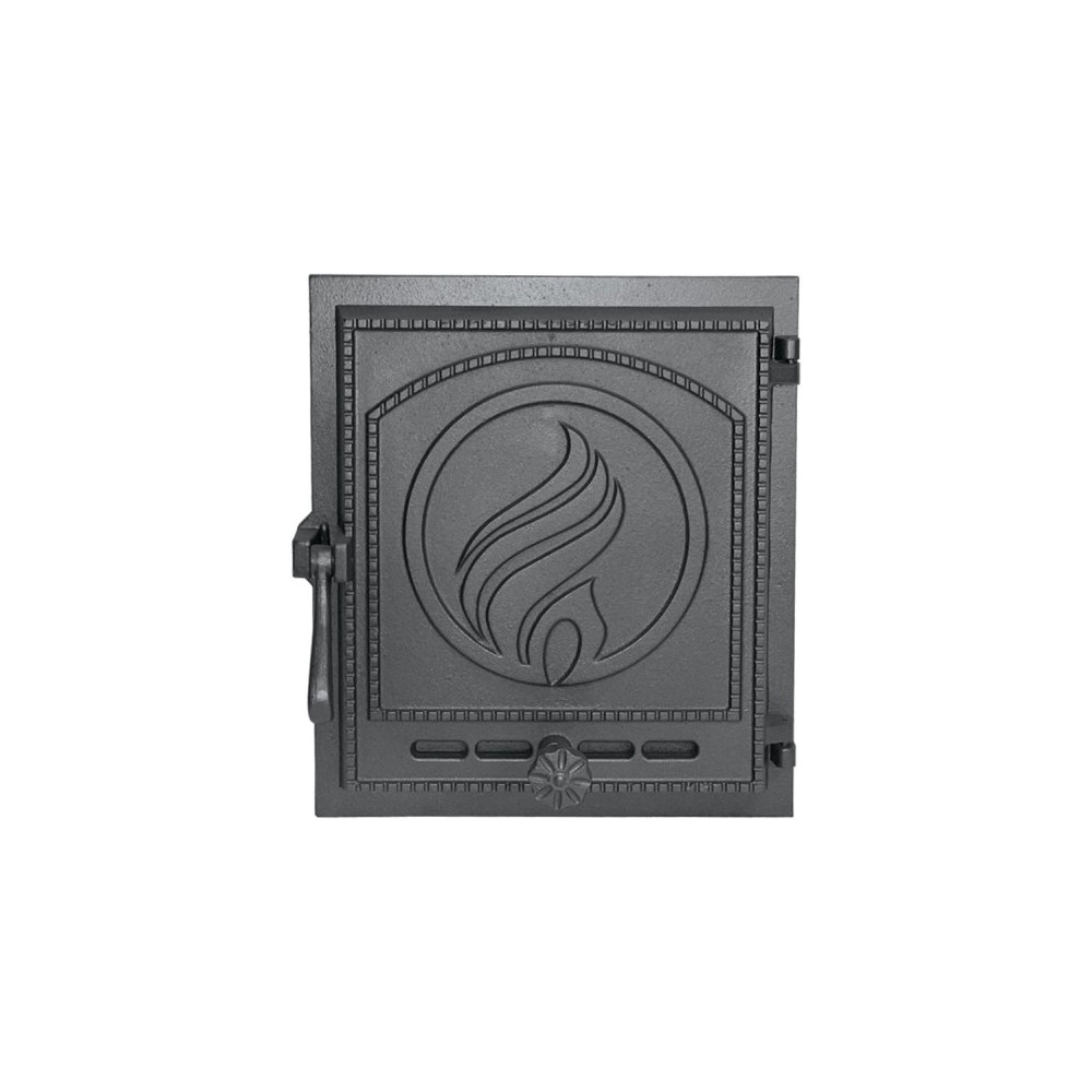 Drzwiczki żeliwne Płomień 370x330, H1623 - Domabau.pl