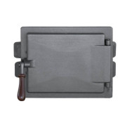 Drzwiczki żeliwne WD 325x260 z podwójną osłoną żarową, H2303 - Domabau.pl