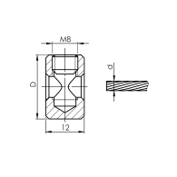 Nierdzewny napinacz do balustrad linowych
