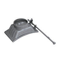 Czopuch żeliwny łukowy z przepustnicą, H1402 - Domabau.pl