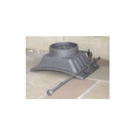 Czopuch żeliwny łukowy z przepustnicą, H1402 - Domabau.pl