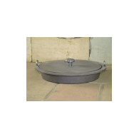 Patelnia żeliwna przykrywką średnica 330, H2914 - Domabau.pl