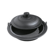 Patelnia żeliwna z przykrywką średnica 290, H2904 - Domabau.pl
