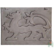 Żeliwna płyta kominkowa SMOK PL1 465x350, H0503 - Domabau.pl