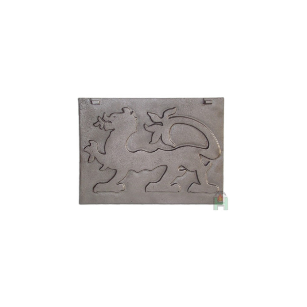 Żeliwna płyta kominkowa SMOK PL1 465x350, H0503 - Domabau.pl