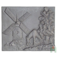 Żeliwna płyta kominkowa WIATRAK 570x480, H0512 - Domabau.pl