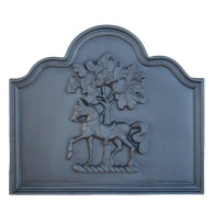 Żeliwna płyta kominkowa Koń z Dębem 720x620, H0509 - Domabau.pl