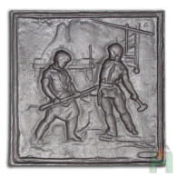 Żeliwna płyta kominkowa KOWALE 450x450, H0511 - Domabau.pl