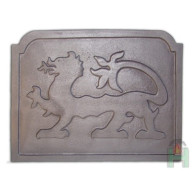 Żeliwna płyta kominkowa SMOK 545x430, H0507 - Domabau.pl