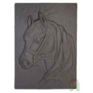 Żeliwna płyta kominkowa KOŃ 435x280, H0508 - Domabau.pl