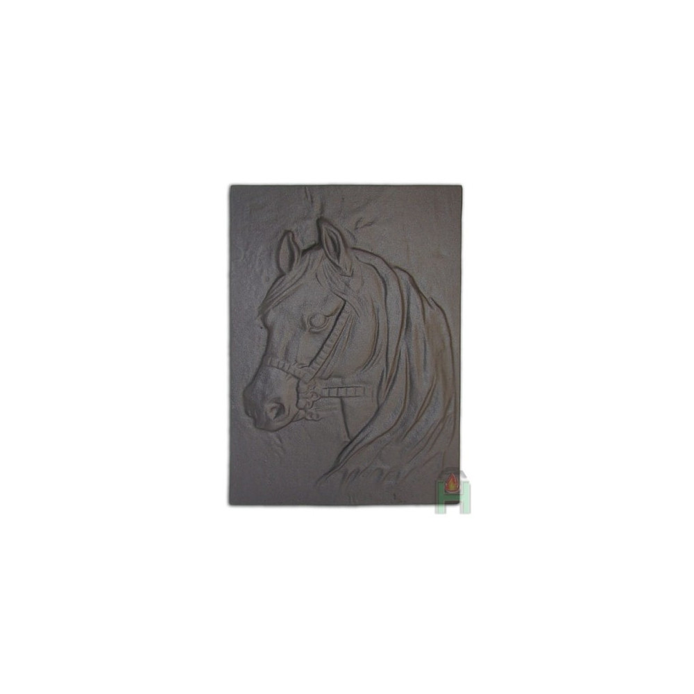 Żeliwna płyta kominkowa KOŃ 435x280, H0508 - Domabau.pl