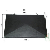 Deflektor żeliwny PROSTOKĄTNY 535x330, H0706 - Domabau.pl