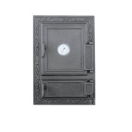 Drzwiczki żeliwne DW12 475x325 + Termometr, H1523 - Domabau.pl