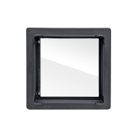 Drzwiczki żeliwne Combo 495x495 z wlotami powietrza na szybę, H0317 - Domabau.pl