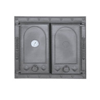 Drzwiczki żeliwne DW7 625x555 + Termometr, H1517 - Domabau.pl