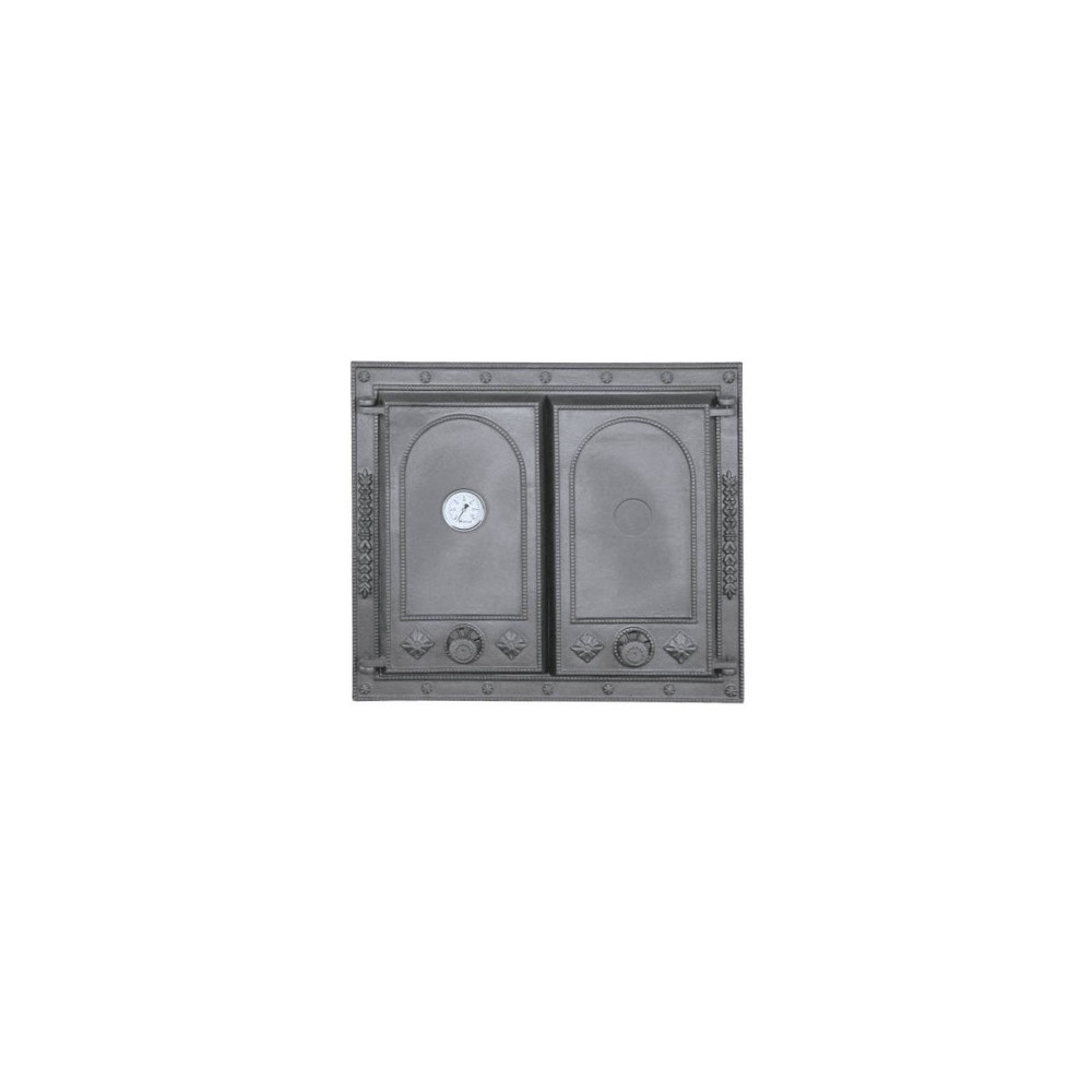 Drzwiczki żeliwne DW7 625x555 + Termometr, H1517 - Domabau.pl