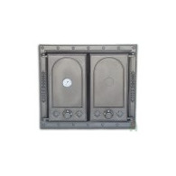 Drzwiczki żeliwne DW7 625x555 + Termometr, H1517 - Domabau.pl