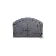 Drzwiczki żeliwne WĘGIERSKIE 525x355 z termometrem, H2102 - Domabau.pl