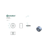 Nierdzewny napinacz do balustrad linowych