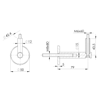 Uchwyt poręczy na ścianę
