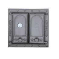Drzwiczki żeliwne DW8 475x470 + Termometr, H1518 - Domabau.pl