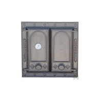 Drzwiczki żeliwne DW8 475x470 + Termometr, H1518 - Domabau.pl