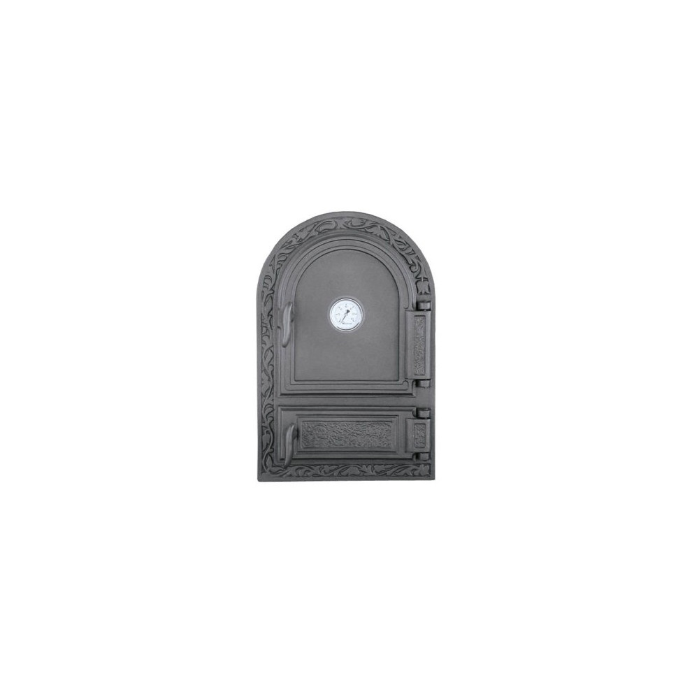 Drzwiczki żeliwne DW10 485x325 + Termometr, H1520 - Domabau.pl
