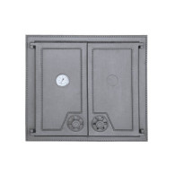 Drzwiczki żeliwne DW6 640x570 + Termometr, H1516 - Domabau.pl