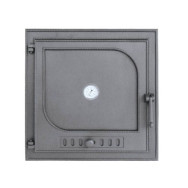 Drzwiczki żeliwne DW9 485x485 + Termometr, H1519 - Domabau.pl