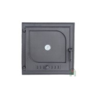 Drzwiczki żeliwne DW9 485x485 + Termometr, H1519 - Domabau.pl