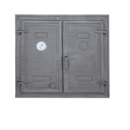 Drzwiczki żeliwne H1526 725x685 + Termometr DW3T - Domabau.pl