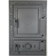 Drzwiczki żeliwne do paleniska pieca wędzarni 325x475 H1533 - Domabau.pl