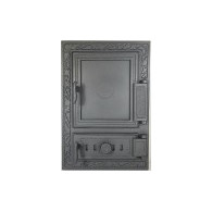 Drzwiczki żeliwne do paleniska pieca wędzarni 325x475 H1533 - Domabau.pl