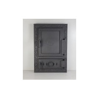 Drzwiczki żeliwne do paleniska pieca wędzarni 325x475 H1533 - Domabau.pl