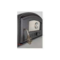 Drzwiczki żeliwne z szybą do pieca chlebowego i pizzy H1008 - Domabau.pl