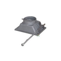 Czopuch żeliwny H1401 prosty z przepustnicą - Domabau.pl