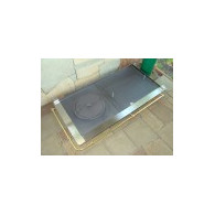 Kompletny zestaw żeliwny H2519 do budowy grilla z ramą ze stali nierdzewnej - Domabau.pl