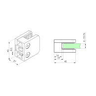 Uchwyt wlewu szklanego