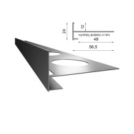 Profil schodowy SC1 - schody i tarasy naziemne - Renoplast | Domabau.pl